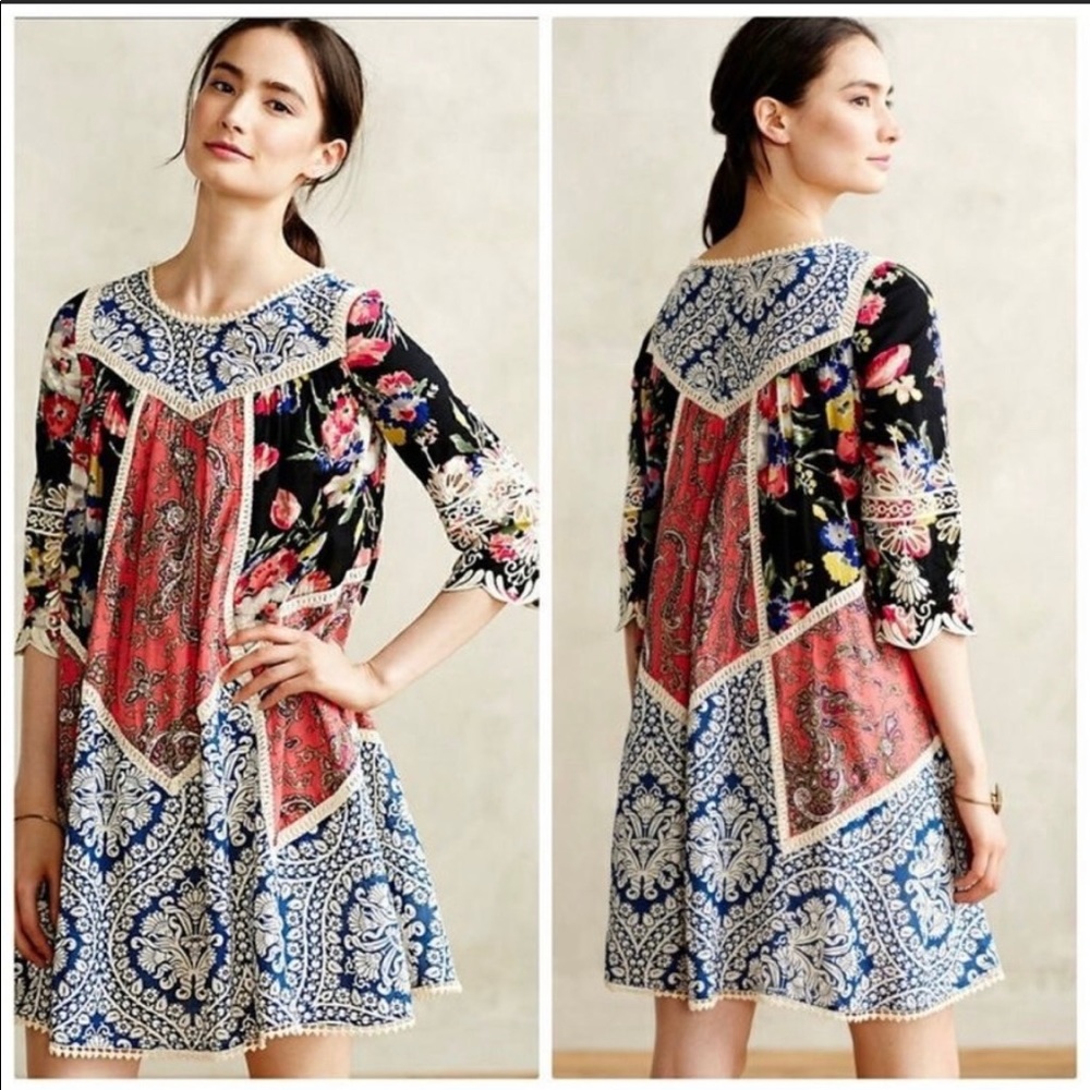 Anthropologie Inez Vanessa Virginia dress 14 XL
